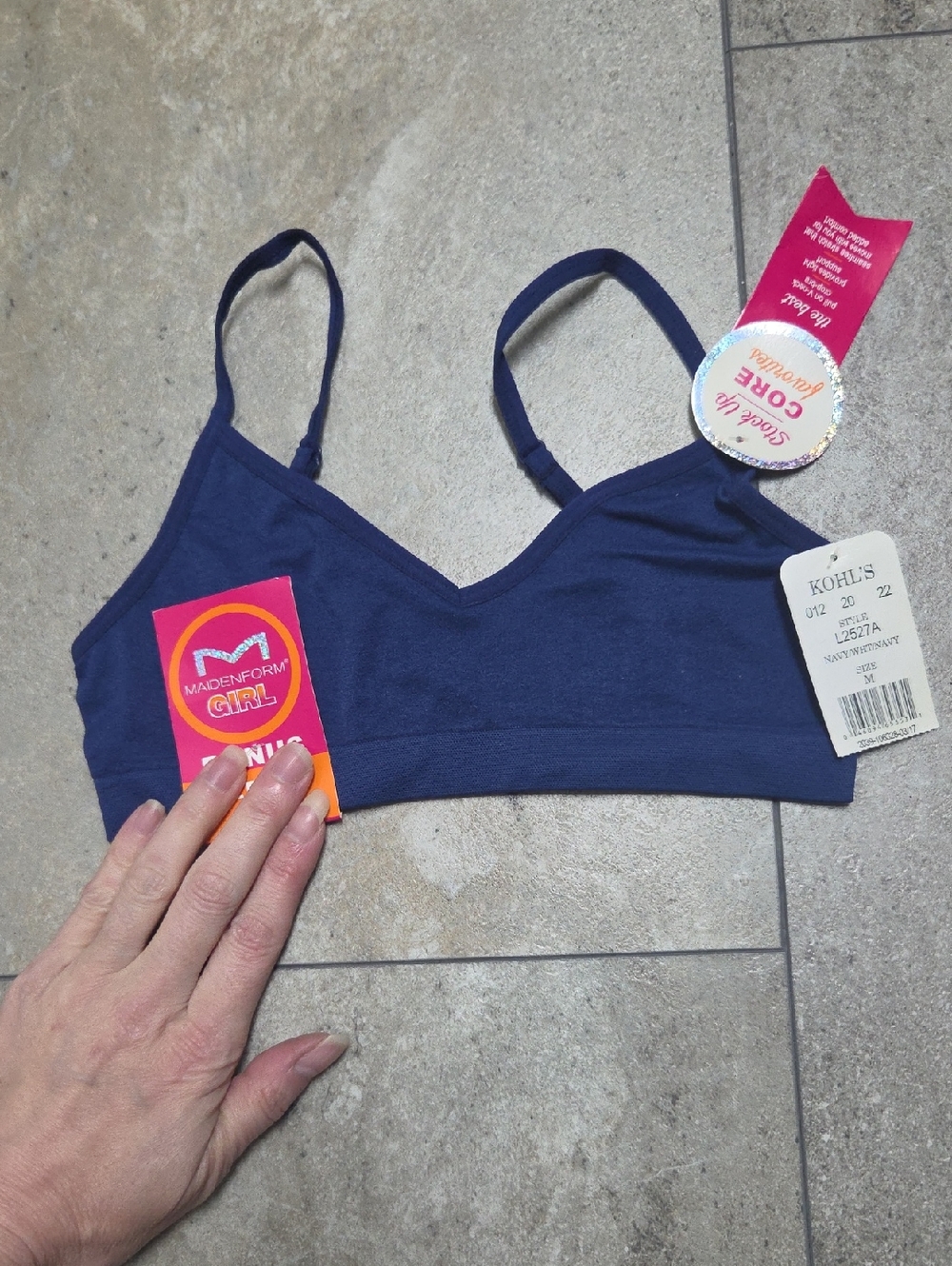 Maidenform Girl Navy Comfort Wireless Bralette